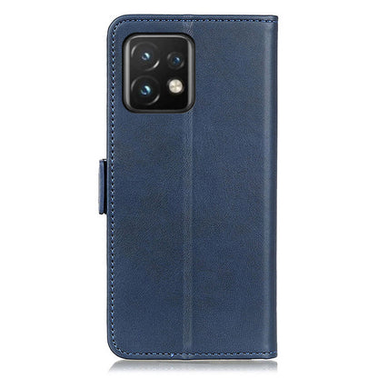 For Motorola Moto Edge 40 Pro 5G / Moto X40 5G Anti-scratch Cowhide Texture Phone Cover Wallet Foldable Stand PU Leather Magnetic Phone Case