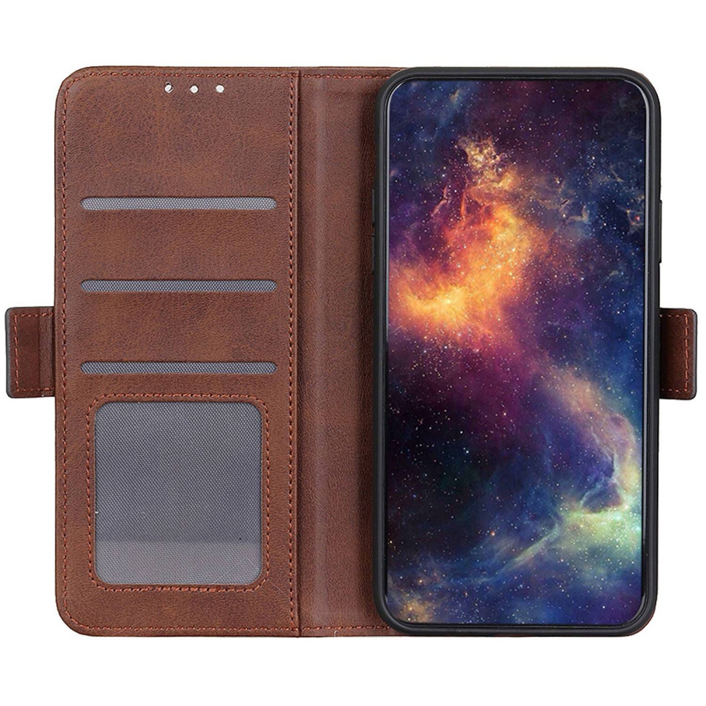 For Motorola Moto Edge 40 Pro 5G / Moto X40 5G Anti-scratch Cowhide Texture Phone Cover Wallet Foldable Stand PU Leather Magnetic Phone Case