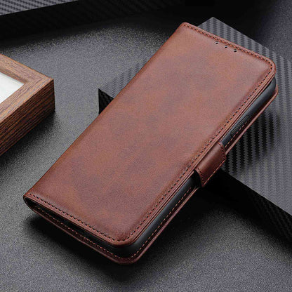 For Motorola Moto Edge 40 Pro 5G / Moto X40 5G Anti-scratch Cowhide Texture Phone Cover Wallet Foldable Stand PU Leather Magnetic Phone Case