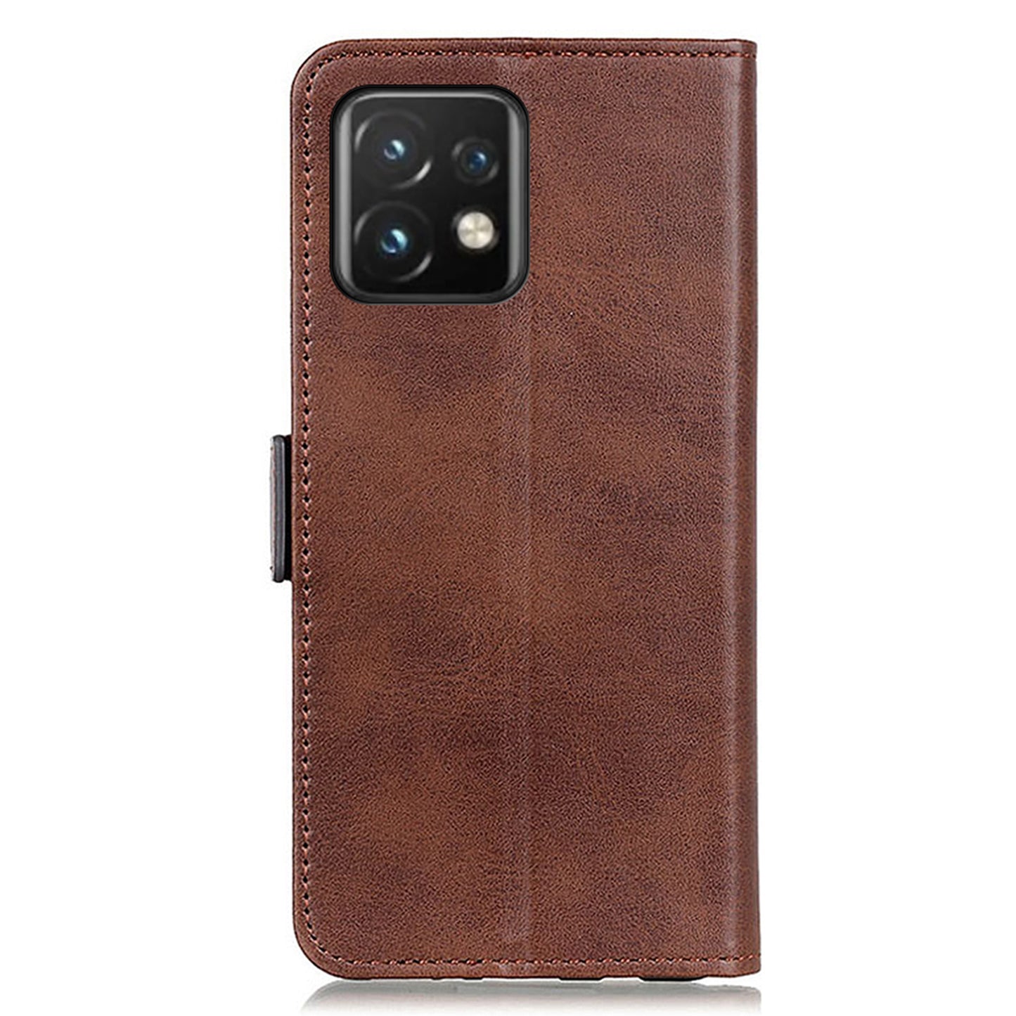 For Motorola Moto Edge 40 Pro 5G / Moto X40 5G Anti-scratch Cowhide Texture Phone Cover Wallet Foldable Stand PU Leather Magnetic Phone Case