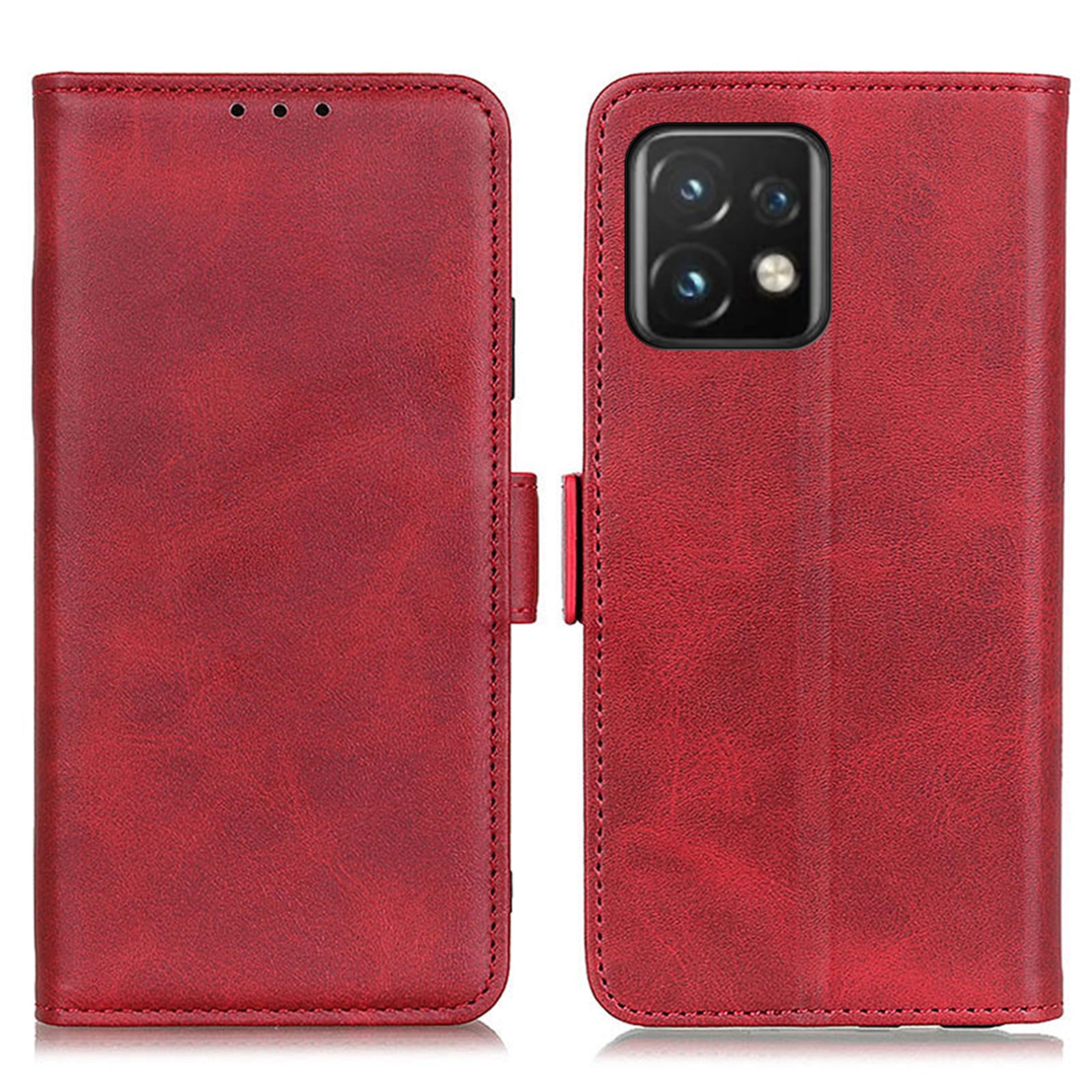 For Motorola Moto Edge 40 Pro 5G / Moto X40 5G Anti-scratch Cowhide Texture Phone Cover Wallet Foldable Stand PU Leather Magnetic Phone Case