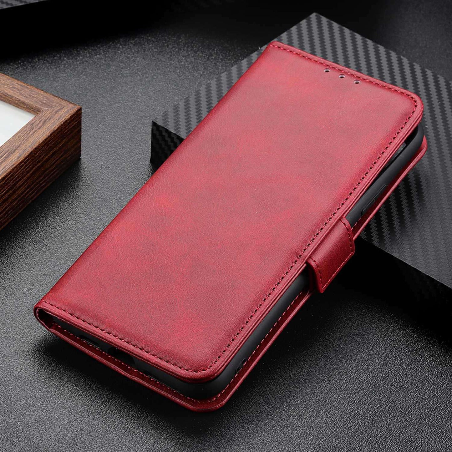 For Motorola Moto Edge 40 Pro 5G / Moto X40 5G Anti-scratch Cowhide Texture Phone Cover Wallet Foldable Stand PU Leather Magnetic Phone Case