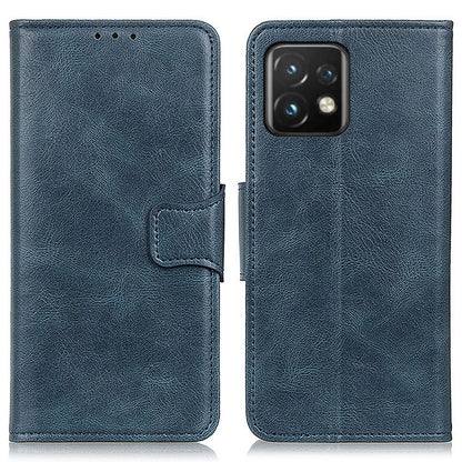 For Motorola Moto Edge 40 Pro 5G / Moto X40 5G Crazy Horse Texture Scratch-resistant Phone Case Drop-proof PU Leather Cell Phone Cover Wallet Stand