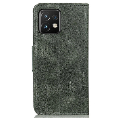 For Motorola Moto Edge 40 Pro 5G / Moto X40 5G Crazy Horse Texture Scratch-resistant Phone Case Drop-proof PU Leather Cell Phone Cover Wallet Stand