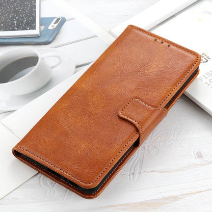 For Motorola Moto Edge 40 Pro 5G / Moto X40 5G Crazy Horse Texture Scratch-resistant Phone Case Drop-proof PU Leather Cell Phone Cover Wallet Stand