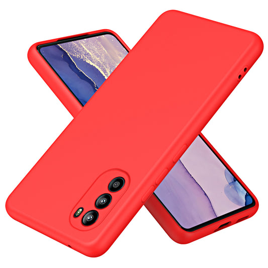 For Motorola Moto G82 5G / G52 4G / Moto G71s 5G Rubberized 2.2mm Thickness Phone Case Fiber Lining Cushion Soft TPU Back Cover