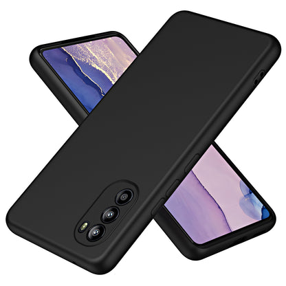 For Motorola Moto G82 5G / G52 4G / Moto G71s 5G Rubberized 2.2mm Thickness Phone Case Fiber Lining Cushion Soft TPU Back Cover