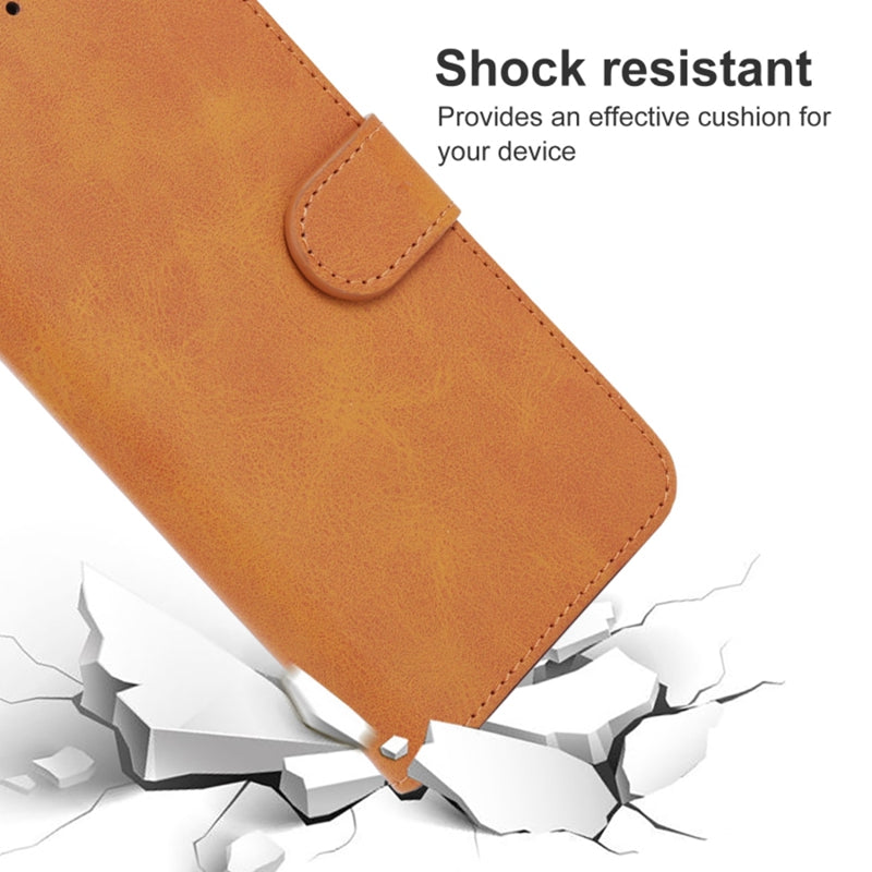 For ZTE Blade A72 4G / V40 Vita Wallet PU Leather Magnetic Clasp Protective Cover Anti-Scratch Stand Phone Case