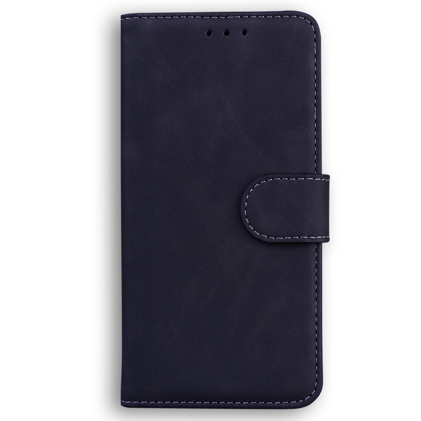 For ZTE Blade A72 / Blade V40 Vita Solid Color PU Leather Flip Folio Cover Stand Wallet Magnetic Clasp Shockproof Phone Case