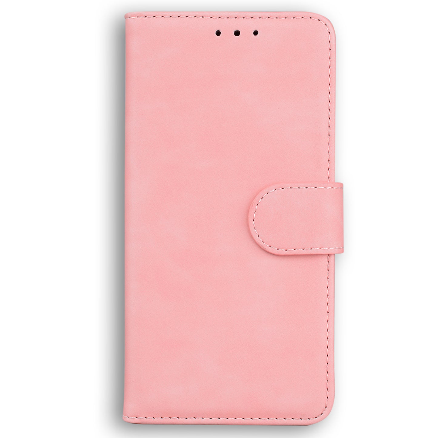 For ZTE Blade A72 / Blade V40 Vita Solid Color PU Leather Flip Folio Cover Stand Wallet Magnetic Clasp Shockproof Phone Case