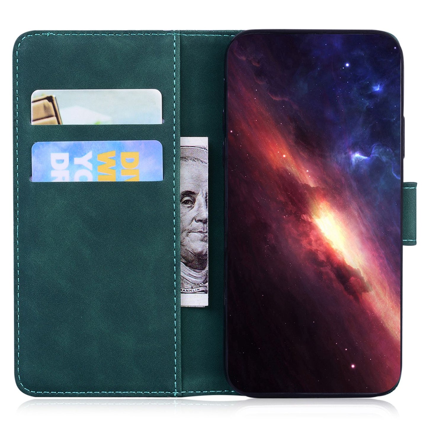 For ZTE Blade A72 / Blade V40 Vita Solid Color PU Leather Flip Folio Cover Stand Wallet Magnetic Clasp Shockproof Phone Case