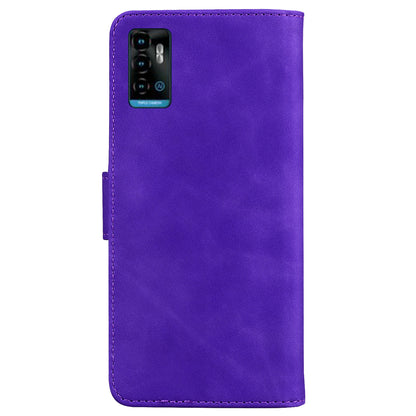 For ZTE Blade A72 / Blade V40 Vita Solid Color PU Leather Flip Folio Cover Stand Wallet Magnetic Clasp Shockproof Phone Case