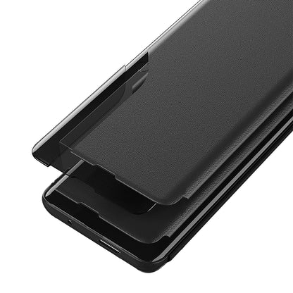 For Samsung Galaxy A54 5G Magnetic Auto Closing Phone Case Clear View Window Anti-scratch Flip Leather Phone Cover with Stand