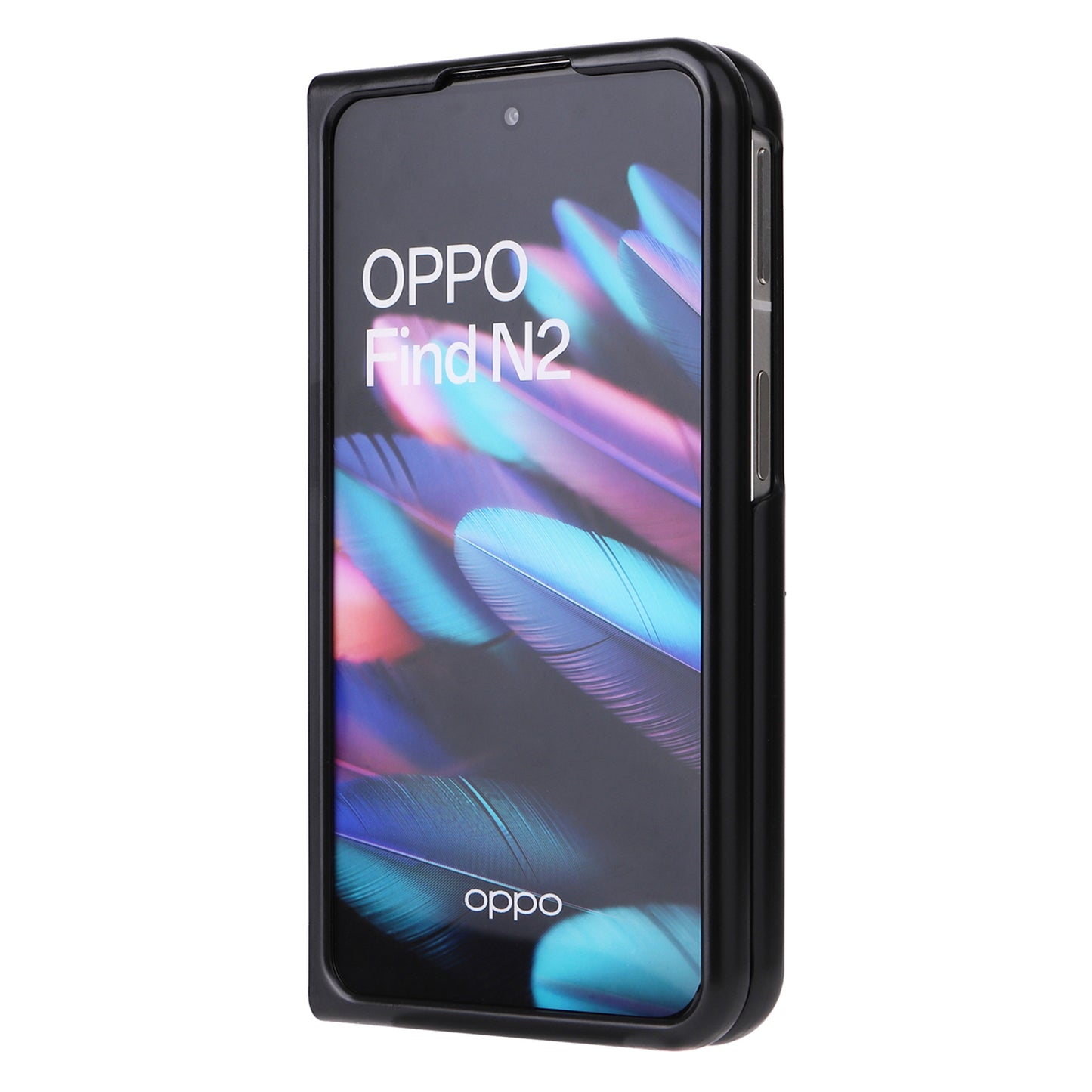 For Oppo Find N2 5G Anti-scratch Phone Back Cover Drop-proof PU Leather + PC Protective Cell Phone Case