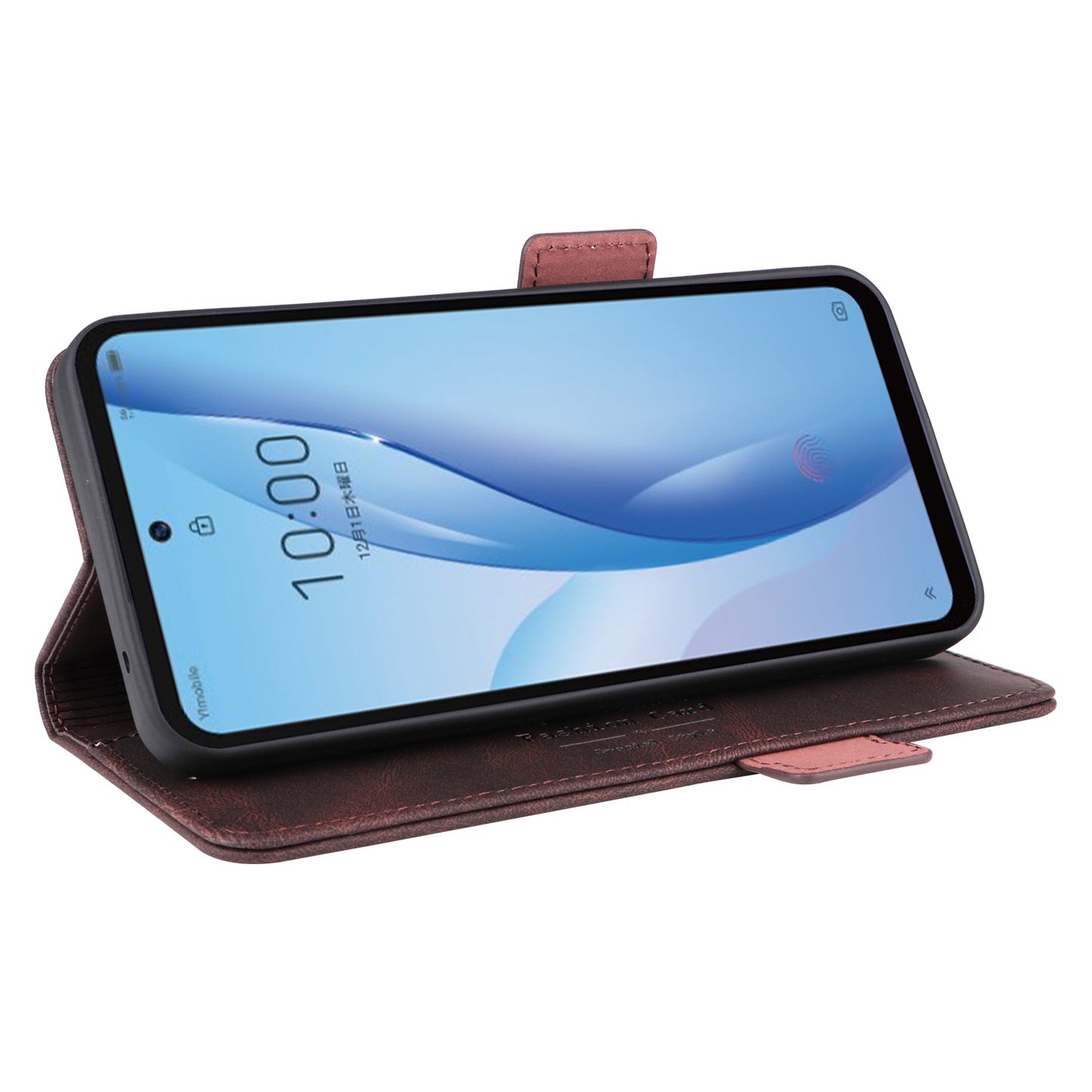 For ZTE Libero 5G III Hardware Decor Dual Magnetic Clasp Anti-fall Phone Cover Wallet Stand Anti-scratch PU Leather Phone Case