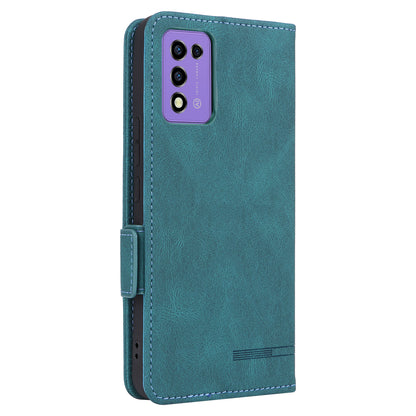 For ZTE Libero 5G III Hardware Decor Dual Magnetic Clasp Anti-fall Phone Cover Wallet Stand Anti-scratch PU Leather Phone Case