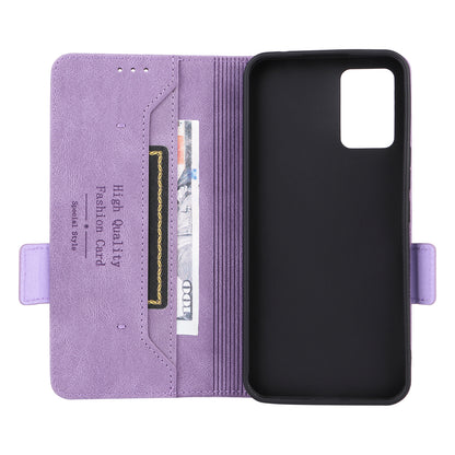 For ZTE Libero 5G III Hardware Decor Dual Magnetic Clasp Anti-fall Phone Cover Wallet Stand Anti-scratch PU Leather Phone Case