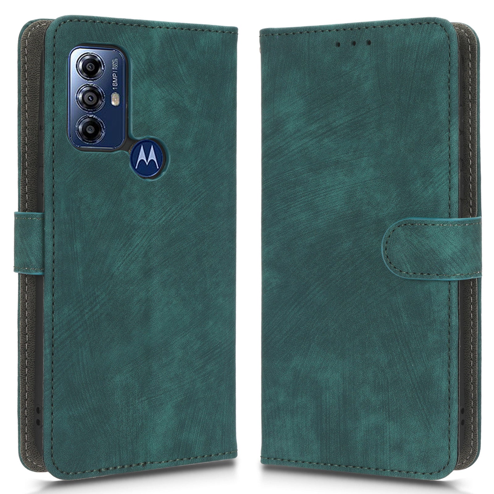 For Motorola Moto G Play (2023) 4G RFID Blocking Phone Case PU Leather Magnetic Anti-scratch Drop-proof Phone Cover with Wallet Stand