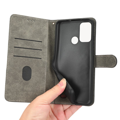 PU Leather Phone Cover For ZTE Blade A52, Flip Wallet Stand RFID Blocking Mobile Phone Case