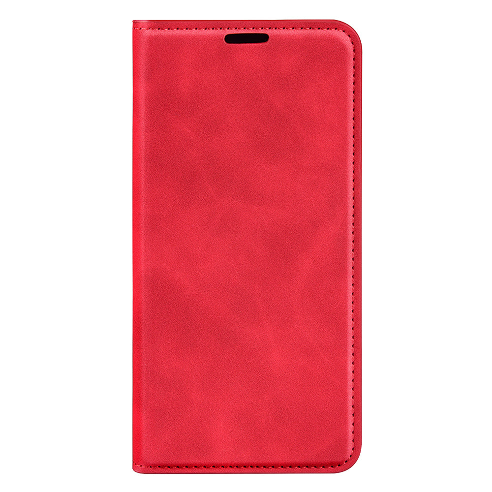 For Motorola Moto G Play (2023) 4G Skin-touch Feeling PU Leather Flip Cover Magnetic Auto-absorbed Stand Wallet Phone Case