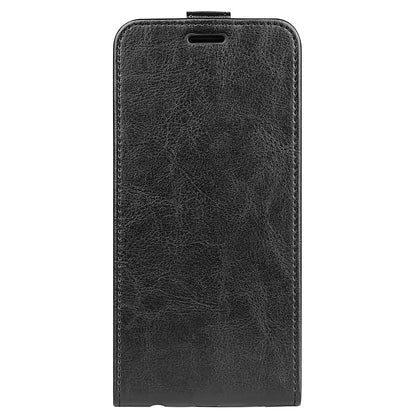 For Motorola Moto G Play (2023) 4G Vertical Flip Card Slot Case Crazy Horse Texture PU Leather Dual Magnetic Clasp Phone Cover