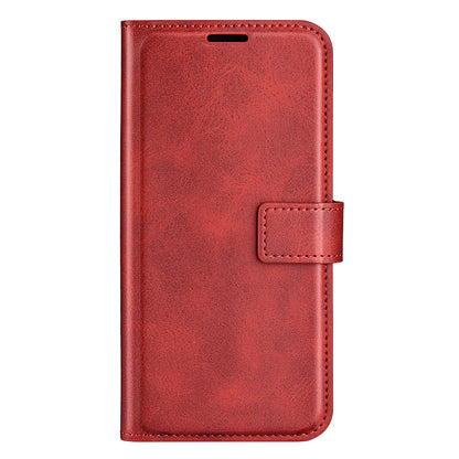 For Motorola Moto G Play (2023) 4G Calf Texture PU Leather Wallet Case Square Magnetic Clasp Stand Flip Phone Cover