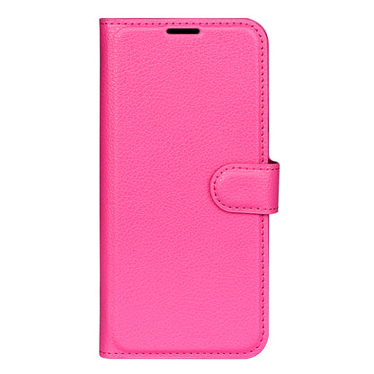 For Motorola Moto G Play (2023) 4G Wallet Cell Phone Cover Litchi Texture PU Leather Stand Full Protection Flip Anti-scratch Phone Case