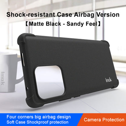 IMAK For Motorola Moto X40 5G / Edge 40 Pro 5G Four Corners Airbag Protection Phone Case Soft TPU Matte Surface Drop-proof Phone Cover