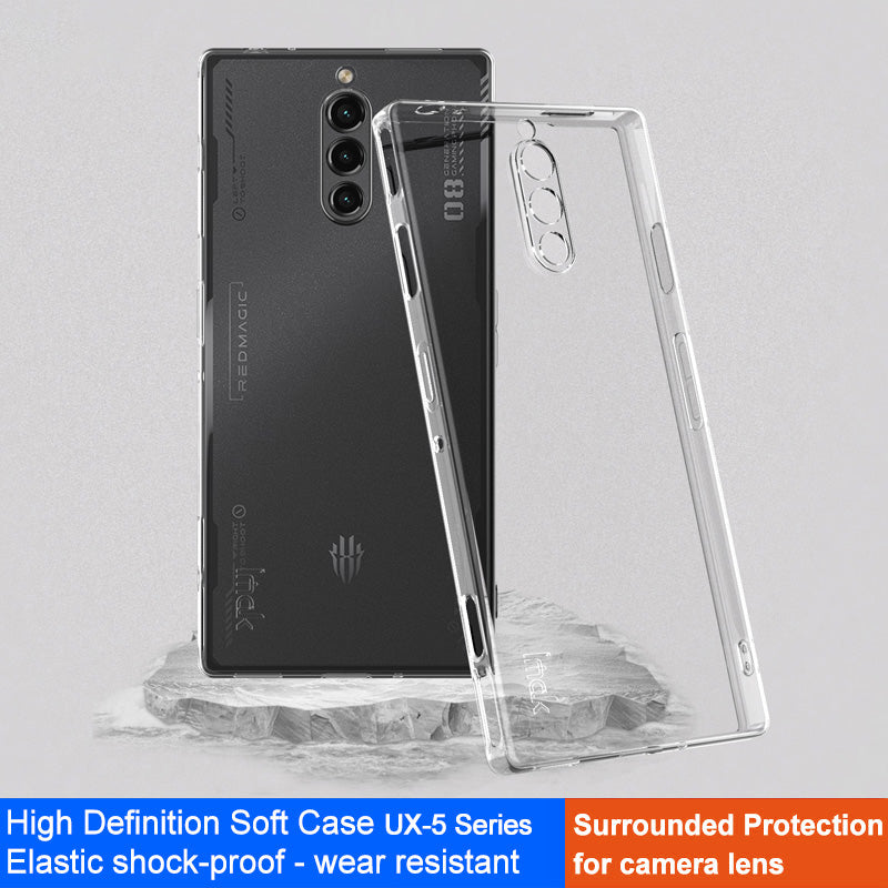 IMAK UX-5 Series for ZTE nubia Red Magic 8 Pro 5G / Red Magic 8 Pro+ 5G Clear Phone Case Soft TPU Anti-Scratch Shock Absorbing Cover