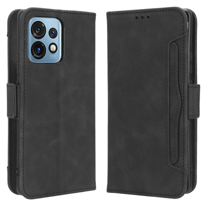 For Motorola Moto X40 5G / Edge 40 Pro 5G / Edge+ (2023) Anti-fall PU Leather Phone Case Card Holder Shockproof Magnetic Closure Flip Phone Cover Wallet Stand