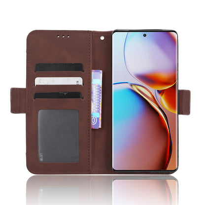 For Motorola Moto X40 5G / Edge 40 Pro 5G / Edge+ (2023) Anti-fall PU Leather Phone Case Card Holder Shockproof Magnetic Closure Flip Phone Cover Wallet Stand