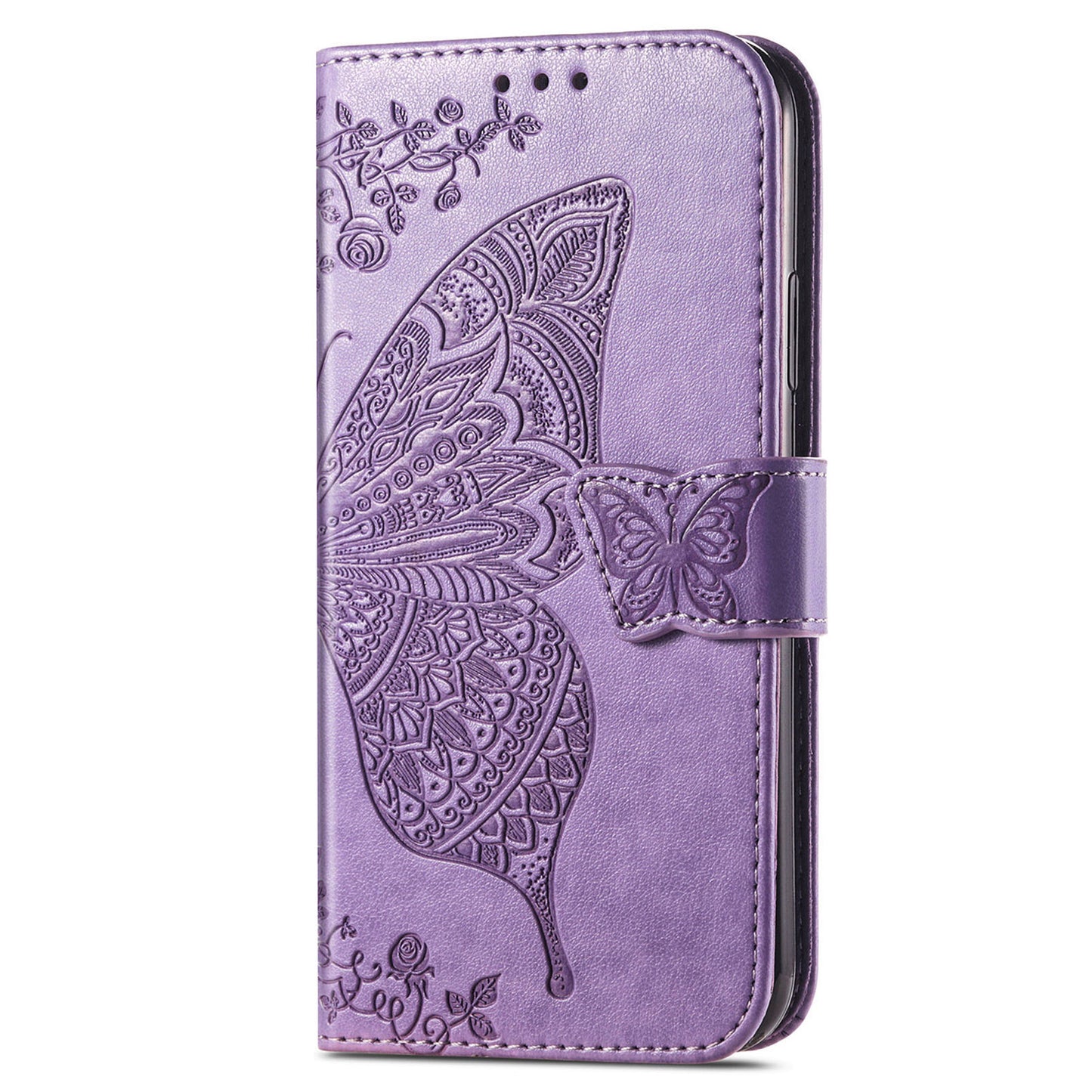 For Motorola Moto E22 4G / Moto E22i 4G Imprinted Butterfly Pattern PU Leather Phone Case Stand Book Design Wallet Flip Magnetic Cover