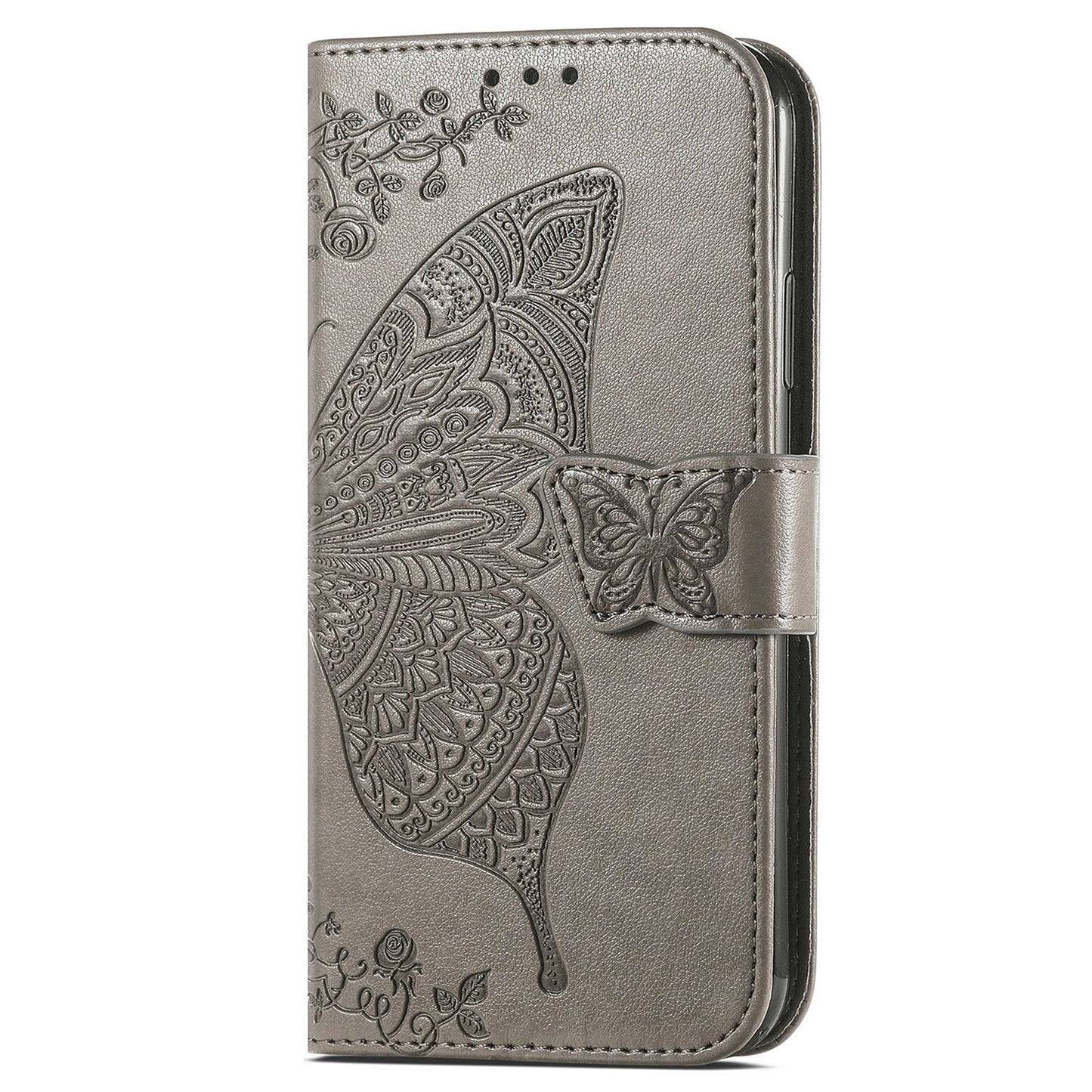 For Motorola Moto E22 4G / Moto E22i 4G Imprinted Butterfly Pattern PU Leather Phone Case Stand Book Design Wallet Flip Magnetic Cover