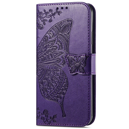 For Motorola Moto E22 4G / Moto E22i 4G Imprinted Butterfly Pattern PU Leather Phone Case Stand Book Design Wallet Flip Magnetic Cover