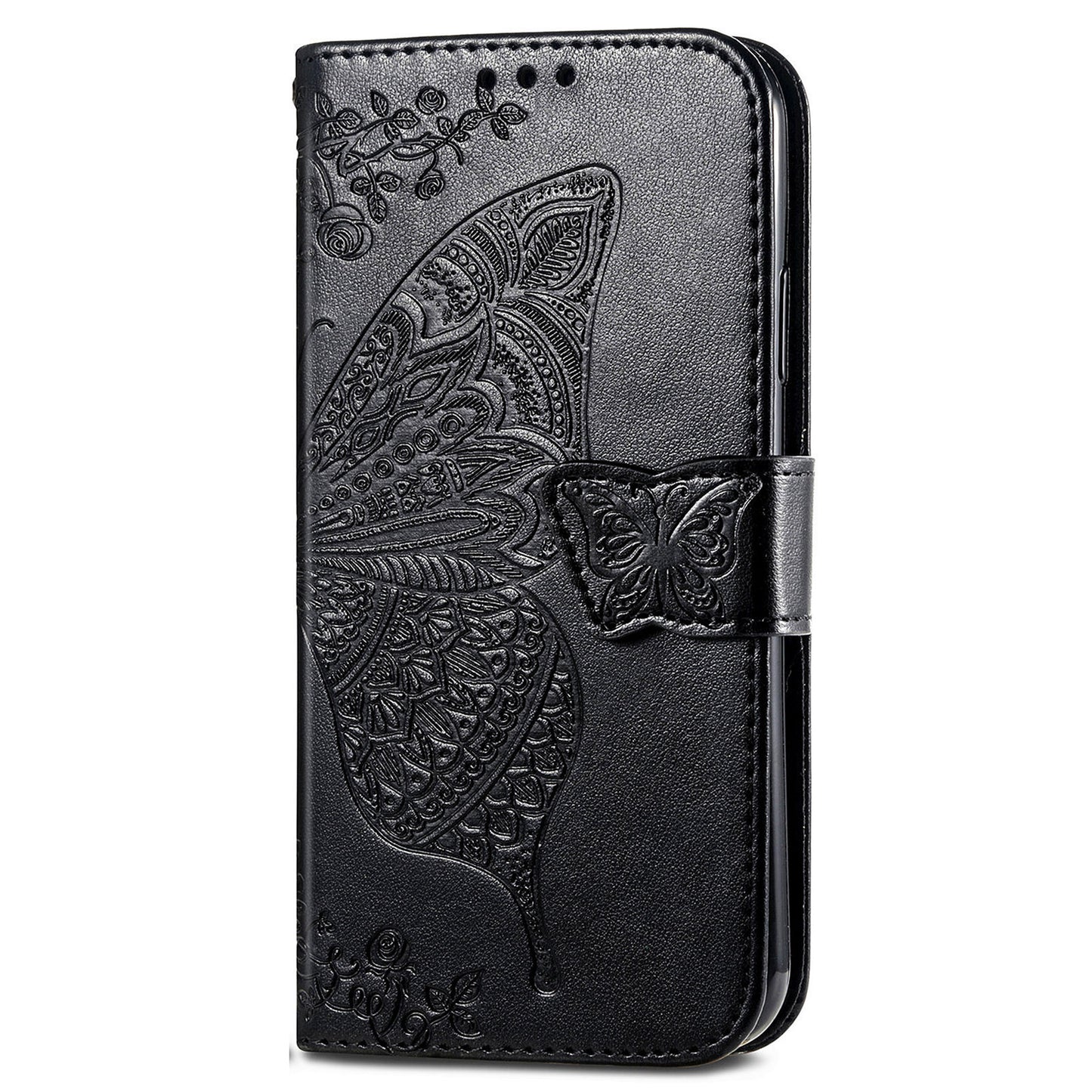 For Motorola Edge 30 Neo 5G / Edge 30 Lite 5G Stand Flip Wallet Magnetic Phone Cover Imprinted Butterfly Pattern PU Leather Phone Case