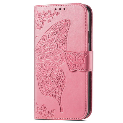 For Motorola Edge 30 Neo 5G / Edge 30 Lite 5G Stand Flip Wallet Magnetic Phone Cover Imprinted Butterfly Pattern PU Leather Phone Case