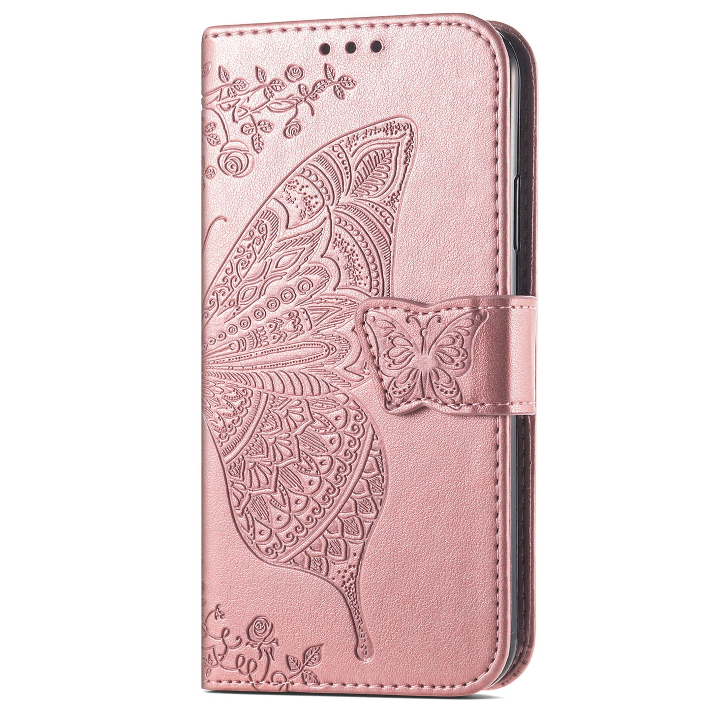 For Motorola Edge 30 Neo 5G / Edge 30 Lite 5G Stand Flip Wallet Magnetic Phone Cover Imprinted Butterfly Pattern PU Leather Phone Case