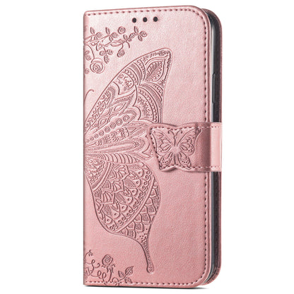 For Motorola Edge 30 Neo 5G / Edge 30 Lite 5G Stand Flip Wallet Magnetic Phone Cover Imprinted Butterfly Pattern PU Leather Phone Case