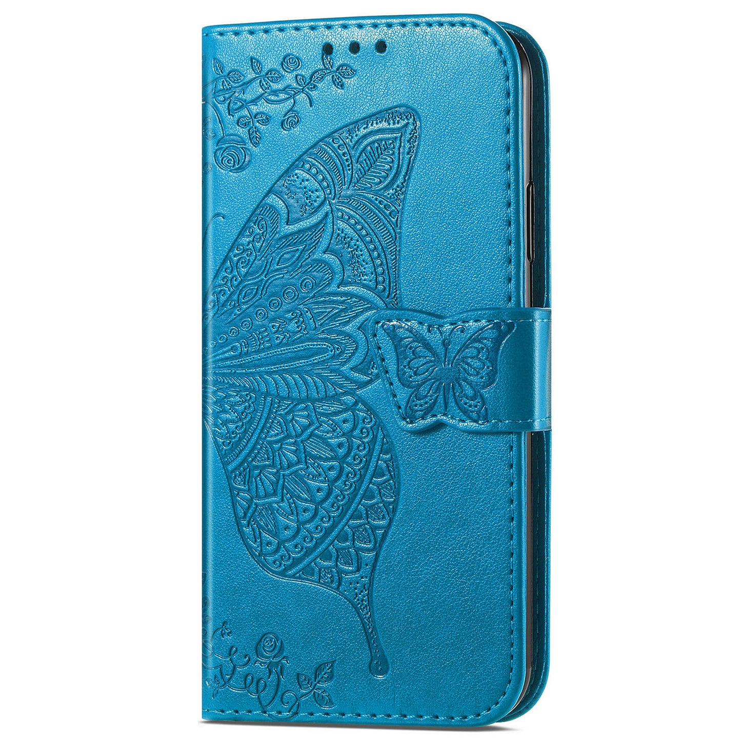 For Motorola Edge 30 Neo 5G / Edge 30 Lite 5G Stand Flip Wallet Magnetic Phone Cover Imprinted Butterfly Pattern PU Leather Phone Case