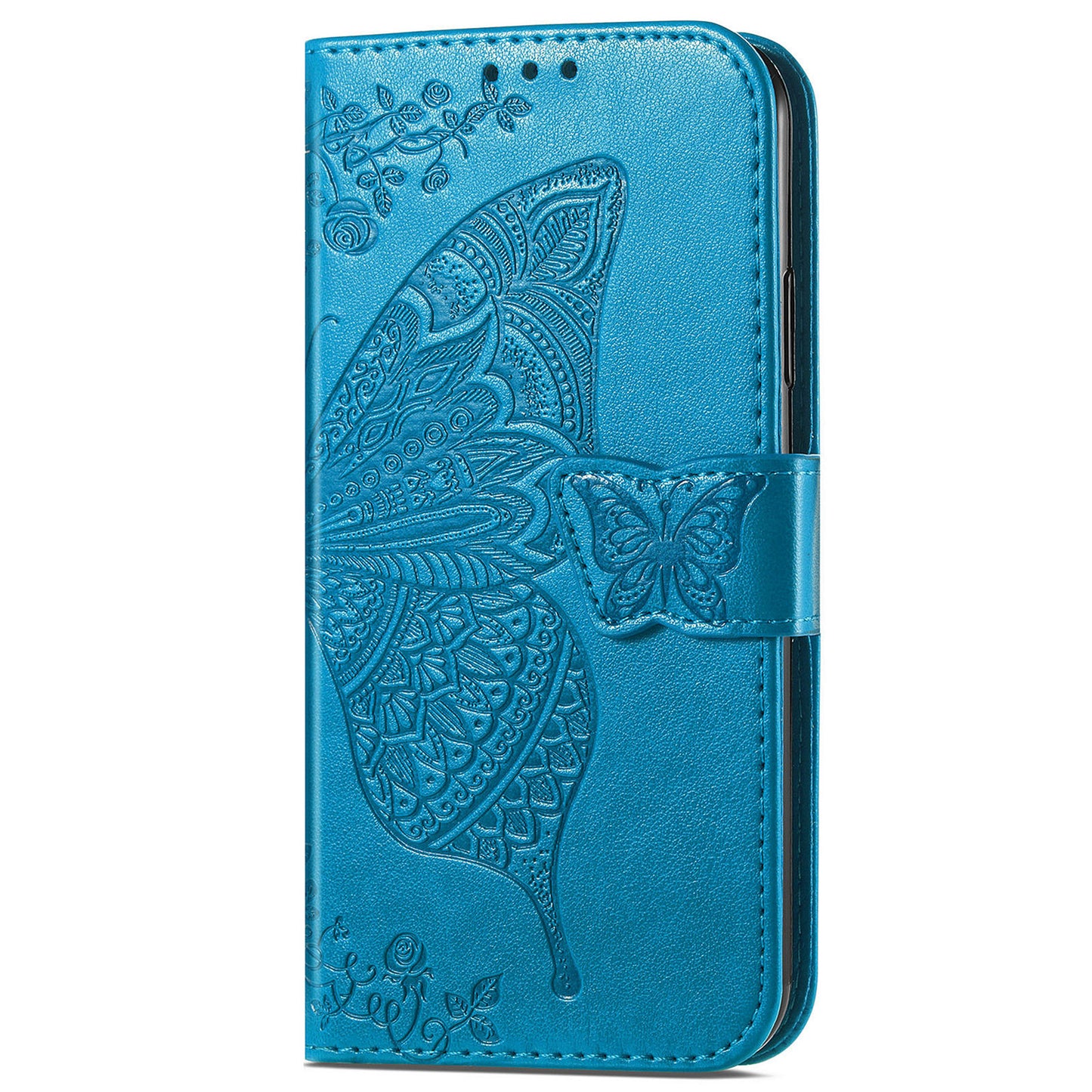 For Motorola Moto G60 Imprinted Butterfly Pattern PU Leather Phone Case Stand Book Design Wallet Flip Magnetic Cover