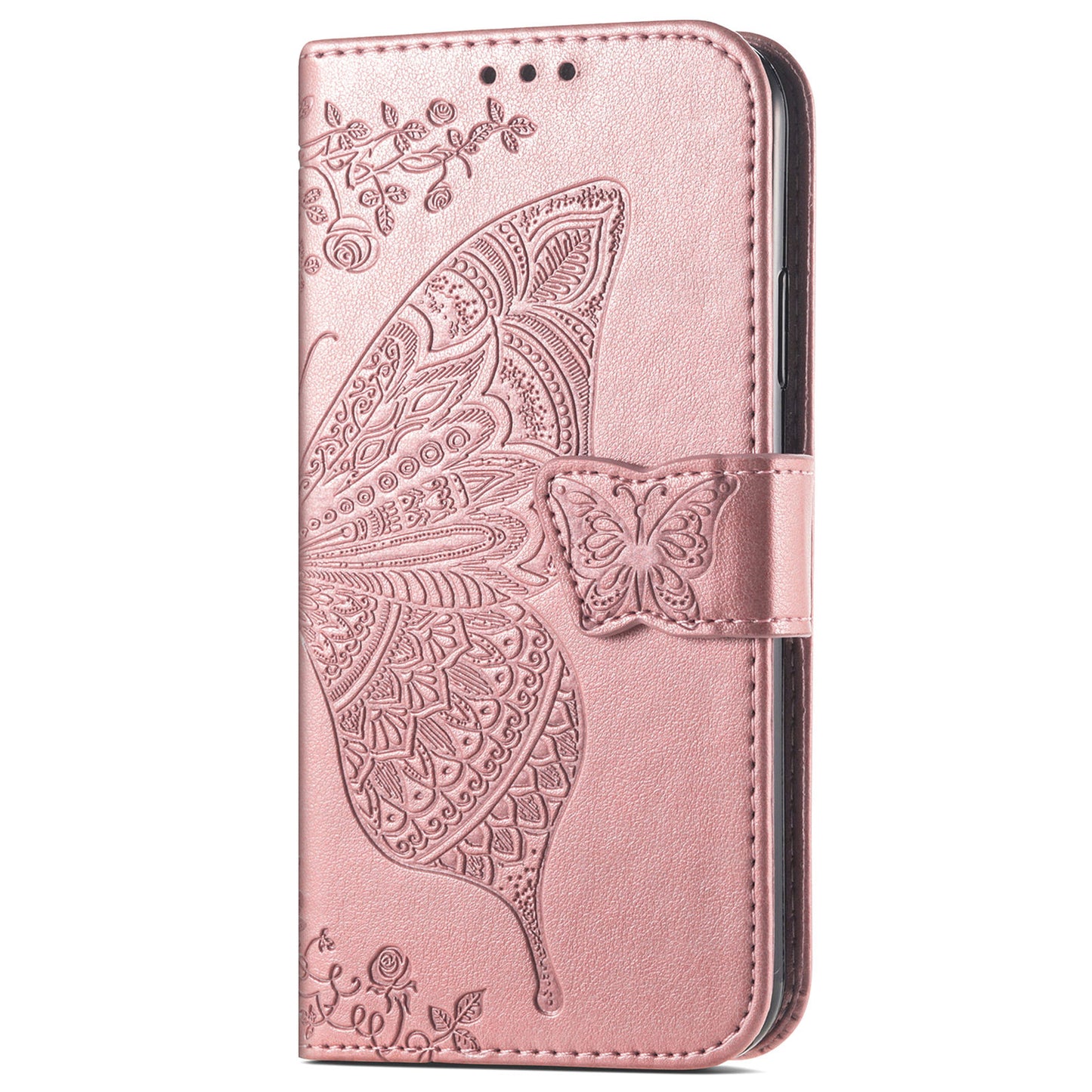 For Motorola Moto G72 4G PU Leather Folio Case  Imprinted Butterfly Pattern Stand Wallet Magnetic Phone Cover