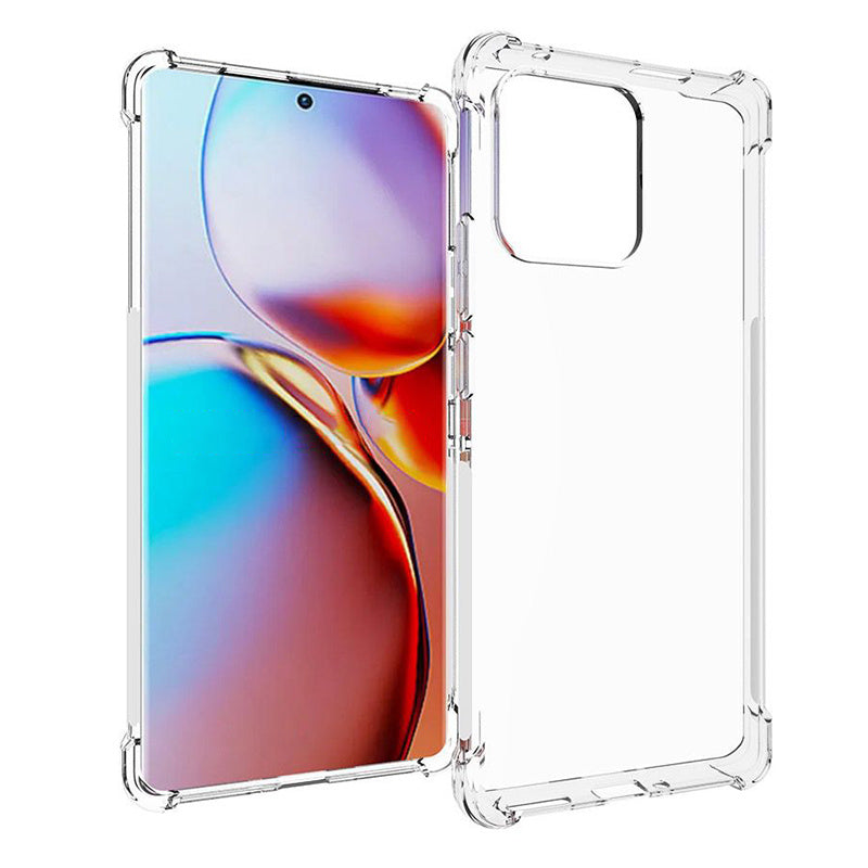 For Motorola Moto X40 5G / Edge 40 Pro 5G Transparent Anti-Slip Phone Case Reinforced Corners TPU Shockproof Protective Cover