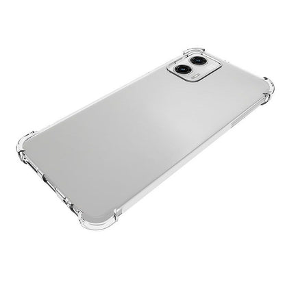 For Motorola Moto G73 5G Transparent Anti-Slip Phone Case Reinforced Corners TPU Bump Proof Protective Cover