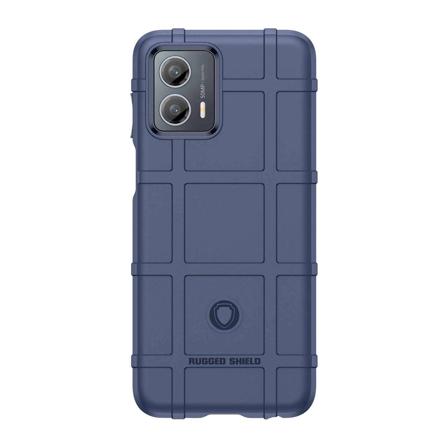 For Motorola Moto G 5G (2023) Rugged Square Grid Texture Phone Cover Shockproof Soft TPU Back Shell Case