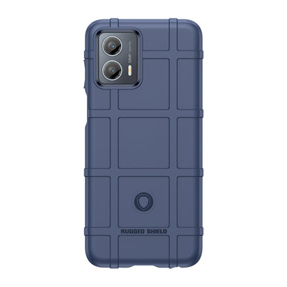 For Motorola Moto G 5G (2023) Rugged Square Grid Texture Phone Cover Shockproof Soft TPU Back Shell Case