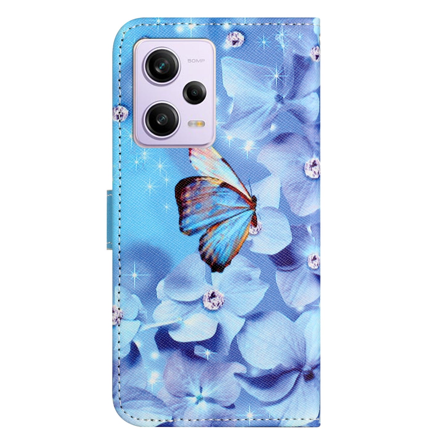 PU Leather Flip Phone Case for Xiaomi Redmi Note 12 Pro 5G / Note 12 Pro Speed 5G / Poco X5 Pro 5G , 3D Pattern Printing Design Wallet Stand Cover with Strap