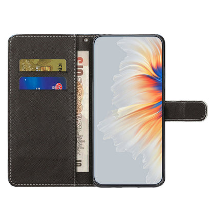 PU Leather Flip Phone Case for Xiaomi Redmi Note 12 Pro 5G / Note 12 Pro Speed 5G / Poco X5 Pro 5G , 3D Pattern Printing Design Wallet Stand Cover with Strap