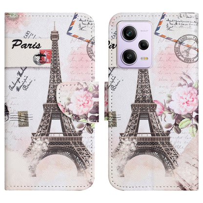 Stand Wallet Phone Case for Xiaomi Redmi Note 12 Pro 5G / Note 12 Pro Speed 5G / Poco X5 Pro 5G , PU Leather Pattern Printing Cross Texture Anti-drop Cover