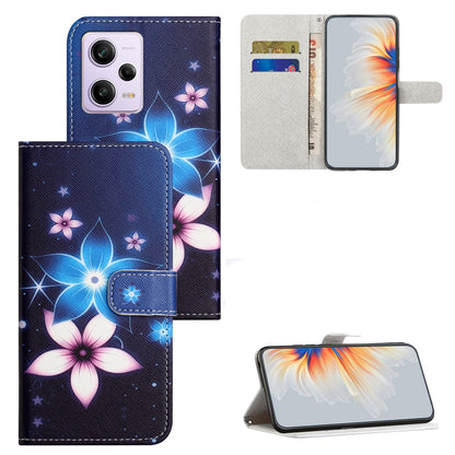 For Xiaomi Redmi Note 12 Pro+ 5G 3D Pattern Printing PU Leather Phone Case Stand Wallet Flip Cover with Strap