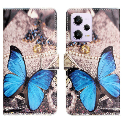 PU Leather Wallet Case for Xiaomi Redmi Note 12 Pro+ 5G , Pattern Printing Stand Phone Cover